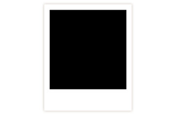 Blank Polaroid Photo Frame Template for Mockups and Design Projects. Blank White Frame Photo Template for Design Projects. 