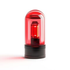 Red Emergency Light Alarm Signal.