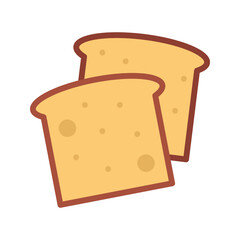 Bread icon vector image. Suitable for mobile apps, web apps and print media.