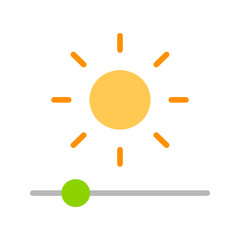 Brightness II icon vector image. Suitable for mobile apps, web apps and print media.