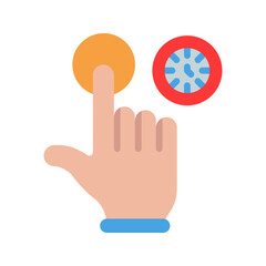 Click and Hold icon vector image. Suitable for mobile apps, web apps and print media.