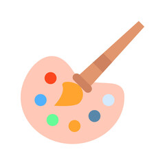 Color Pallete icon vector image. Suitable for mobile apps, web apps and print media.