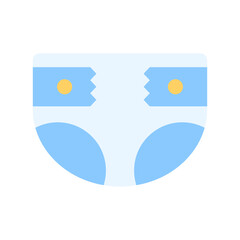Diaper II icon vector image. Suitable for mobile apps, web apps and print media.