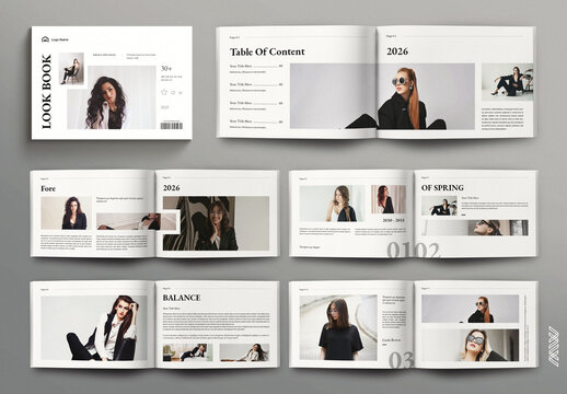 Editorial Lookbook Layout