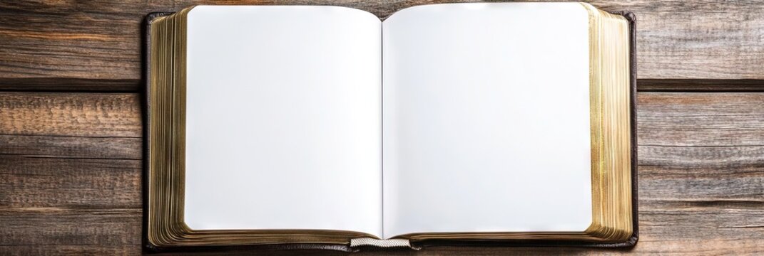 blank holy bible - open book ready for your own scripture 