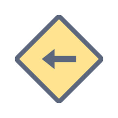 Left Arrow icon vector image. Suitable for mobile apps, web apps and print media.