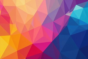 Abstract geometric shapes, vibrant colors, social media post background, digital, web