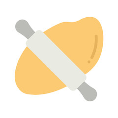 Rolling Dough icon vector image. Suitable for mobile apps, web apps and print media.
