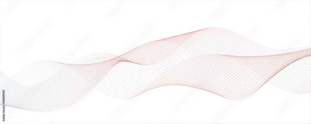 Poster vector wavy symbol carve abstract blend wave lines and technology.digital frequency track equalizer.