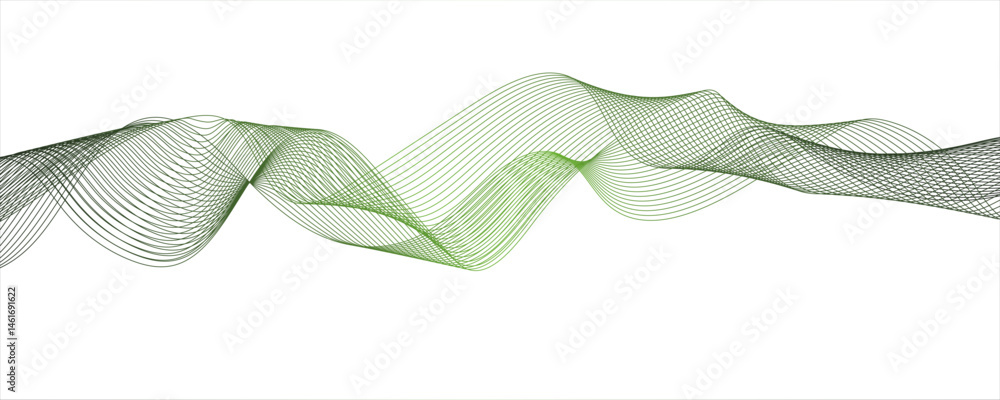 Poster vector wavy symbol carve abstract blend wave lines and technology.digital frequency track equalizer.