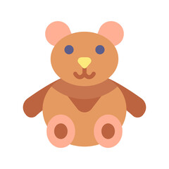 Stuffed Bear icon vector image. Suitable for mobile apps, web apps and print media.