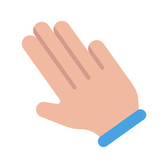 Three Fingers Left icon vector image. Suitable for mobile apps, web apps and print media.