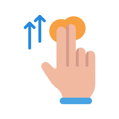 Two Fingers Up icon vector image. Suitable for mobile apps, web apps and print media.