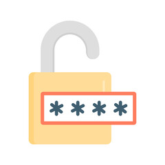 Unlock icon vector image. Suitable for mobile apps, web apps and print media.