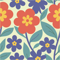 Pattern of  wildflowers. Abstract botany flowers background. style for banners, wallpaper, posters, websites, online shopping.Vector illustration design.eps 10.

