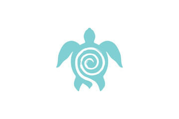Spiral Turtle Logo vector image