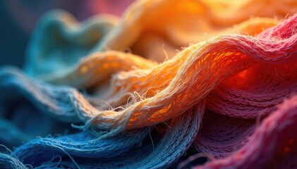 Intricate woven fibers, blurred for soft backdrop effect , background texture, aesthetic