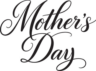 Obraz premium Mother's Day Celebration: Elegant Calligraphy of 