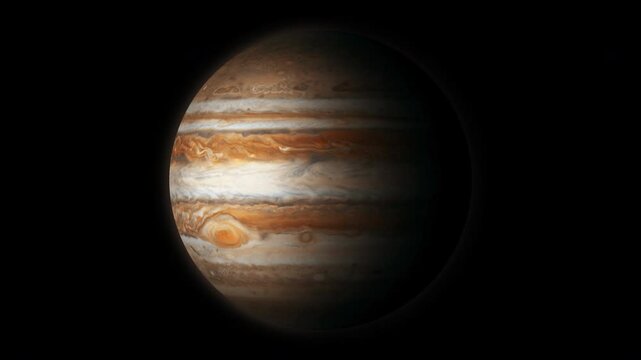 The Planet Jupiter animated stock footage