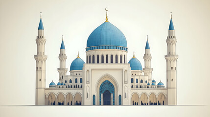 Fototapeta premium Islamic mosque architectural design