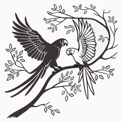 Obraz premium Two love birds