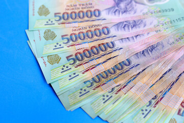 Five hundred thousand dong banknotes