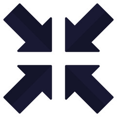 Fototapeta premium Minimize screen icon isolated on white background.