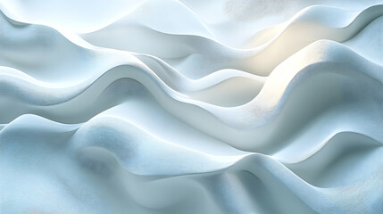 Abstract, textured, light-blue, wavy, surface, design, close-up, digital, rendering.