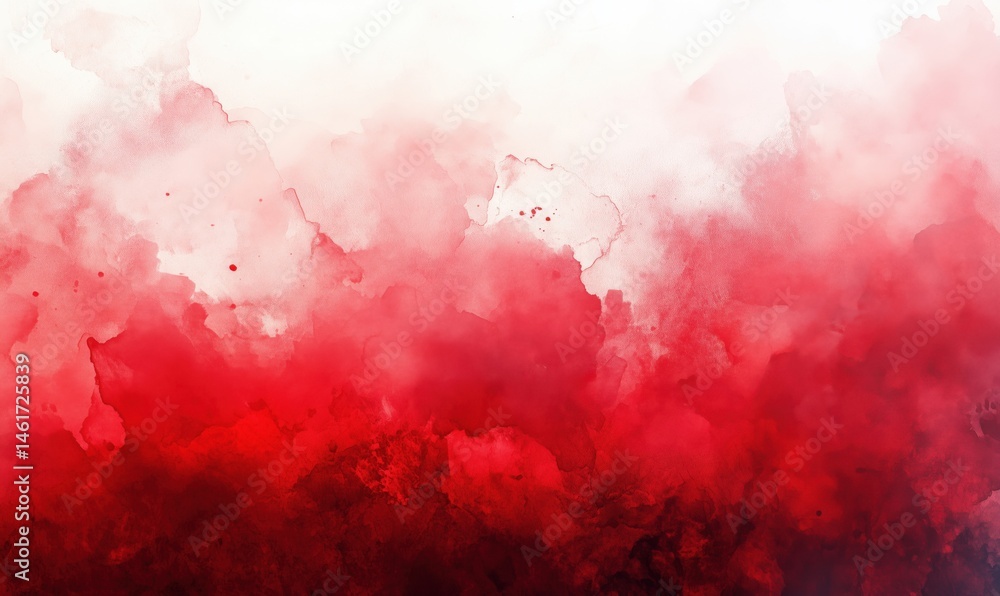 Poster red watercolor abstract background with soft gradients and textures