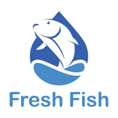 fresh fish isolated on white background