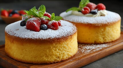 ふわふわパウンドケーキ 白いクリーム　Fluffy Pound Cake with White Frosting