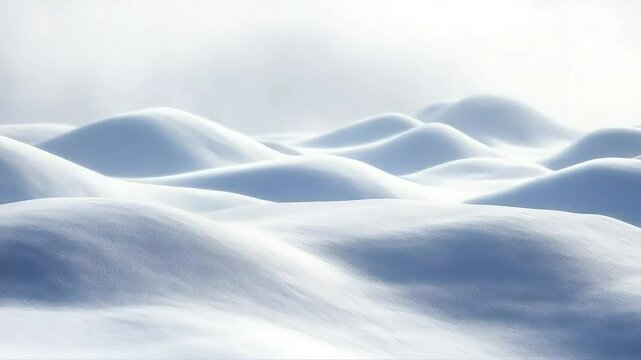 Winter snow hillscape