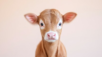 Adorable calf portrait, soft focus