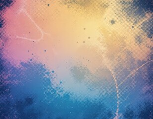 summer grunge halftone background with distressed texture and vibrant retro vibe for bold designs