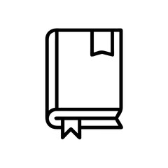 Book icon isolated on white