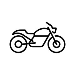 Obraz premium motorcycle icon isolated on white