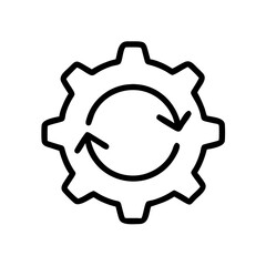 Redo icon isolated on white