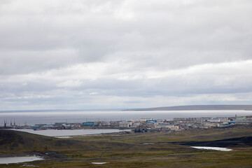 The village of Tiksi, on the shore of the Laptev Sea. The sea gate of Yakutia