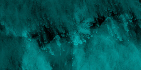 Teal Cloud Texture. Abstract Grunge Background. Green Smoke Cloudy Texture