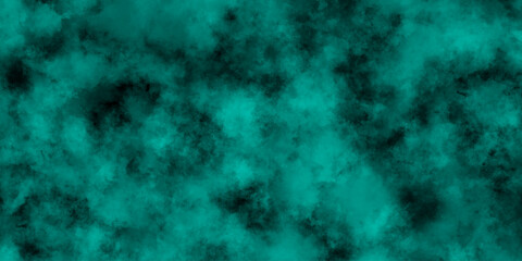 Teal Cloud Texture. Abstract Grunge Background. Green Smoke Cloudy Texture