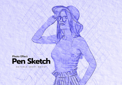 Pen Sketch Photo Effect