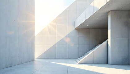 Modern concrete building exterior