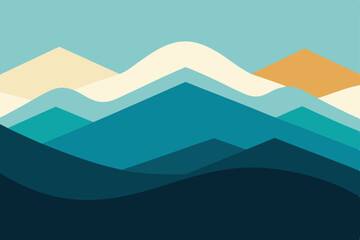 mountain landscape vector illustration