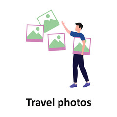 Travel photos  Vector illustration which can easily modify or edit Travel photos  Vector illustration which can easily modify or edit