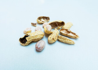peanut isolated on white