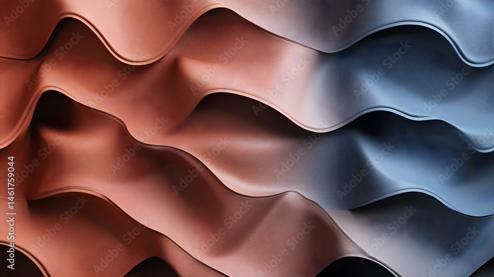 Poster close-up view of textured fabric with a gradient color scheme.