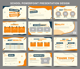 Creative School Education PowerPoint Template for Teachers Student Assignments and Classroom Use Features Professional Slide Layouts Ideal for Academic Lessons Reports and Study Material Design.