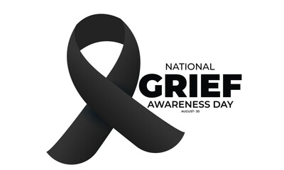 National Grief Awareness Day. background, banner, card, poster, template. Vector illustration.