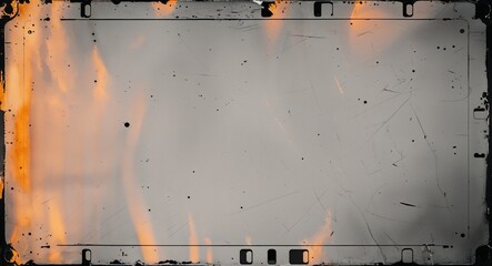 Dusty Vintage Film Frame with Warm Tones