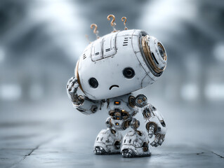 confused robot scratching its head